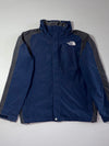 The North Face HyVent Navy & Grey Hooded Jacket | (XL)