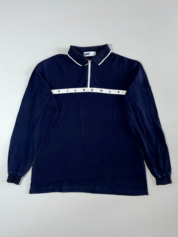 Fila Golf | Navy Quarter-Zip Polo (L)