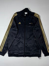 Adidas AdiPure Track Jacket – Black/Gold 3-Stripe (M)