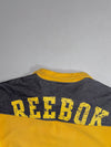 Vintage Reebok Classic Quarter-Zip Polar Fleece – Mustard Yellow/Grey Shoulder Panel (XL/2XL)