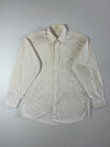 Lacoste Striped Button-Down Shirt – Cream (M)