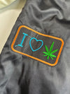 Skull Cowboy Embroidered Satin Souvenir Varsity Jacket(M)