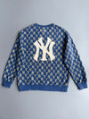 MLB New York Yankees | Blue Monogram Crewneck | (M)