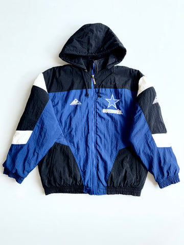 Vintage 90s Apex One Dallas Cowboys Hooded Puffer Jacket (XL)
