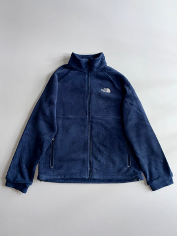 The North Face Fleece Full Zip Jacket Navy Blue (XL)
