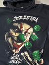 Life Is A Game" Joker Dice Graphic Hoodie (L)