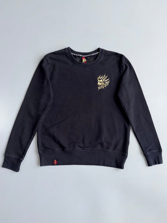 Oniai Blood Soul Graphic Sweatshirt | Black Gold | (S/M)