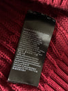 Calvin Klein Jeans Burgundy Cable Knit Sweater (S)