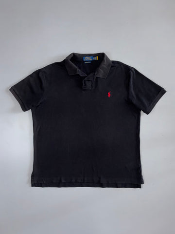 Polo Ralph Lauren Black Custom Slim Fit Polo (XL)