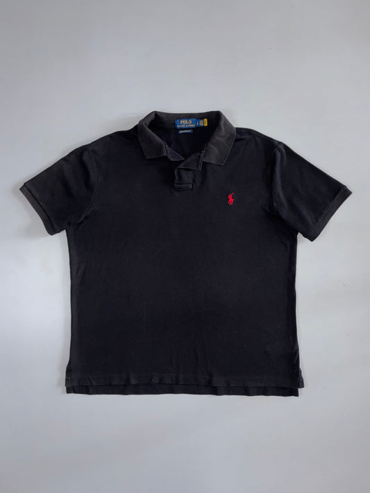 Polo Ralph Lauren Black Custom Slim Fit Polo (XL)