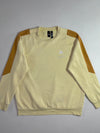 Adidas Pale Yellow & Mustard Colour-Block Crewneck Sweatshirt (XL)