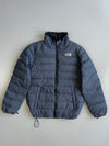 The North Face Reversible Nuptse Puffer Down Jacket Black Grey Marl Summit Series (M)