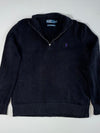 Polo by Ralph Lauren Quarter Zip Cotton Knit Sweater – (S)