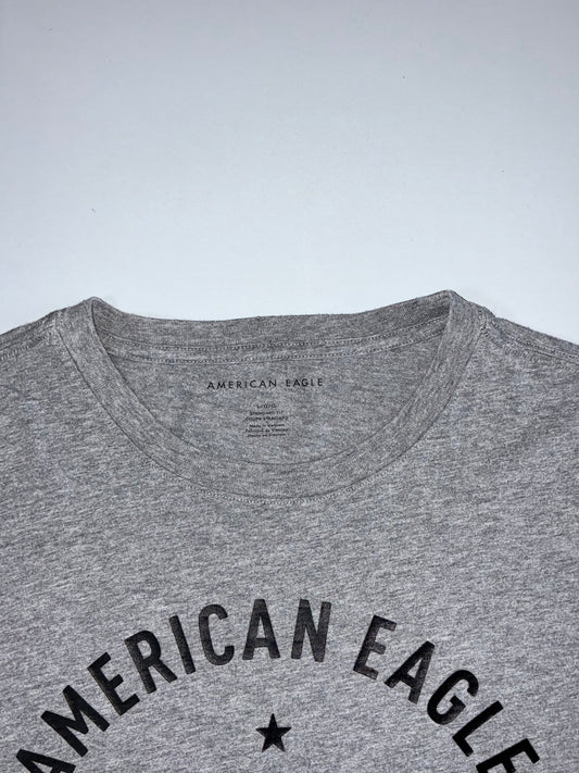 American Eagle | Graphic Print Full
Sleeve T-Shirt | Grey Melange (XL)
