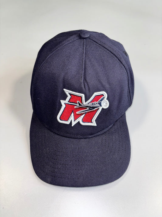 Vintage Melbourne Solid Navy Cap (Adjustable Fit)