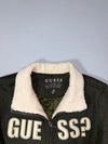 Guess Sherpa-Collar Spell-Out Jacket – Olive Green (M)