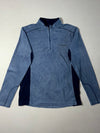 Vintage Columbia Blue Quarter Zip Fleece Pullover (S)