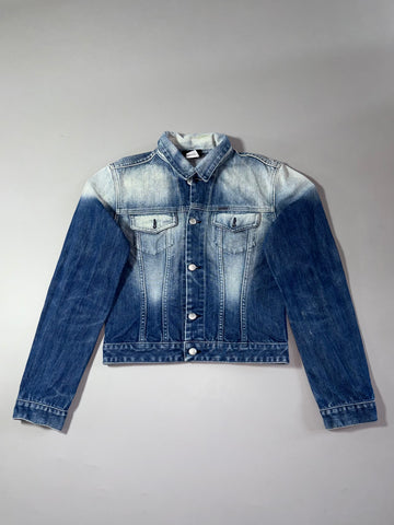 Diesel Faded Wash Cropped Denim Jacket (XS)