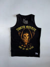 Extreme Hobby Omerta Line Santa Muerte Day of the Dead Graphic Tank Top Faded Black (L)