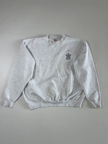Carhartt | Grey Crewneck Sweatshirt “Star Equipment Ltd” Embroidered Logo | (Size (3XL)