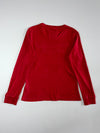 Abercrombie & Fitch Chenille Spellout Long Sleeve Tee Red Men’s (L)