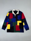 Polo by Ralph Lauren Colorblock Patchwork Rugby Shirt  (L)