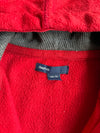 GapKids Red Fleece Arch Logo Zip-Up Hoodie (S)