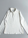 Adidas | Off-White Long Sleeve Quarter-Button Polo | (M)