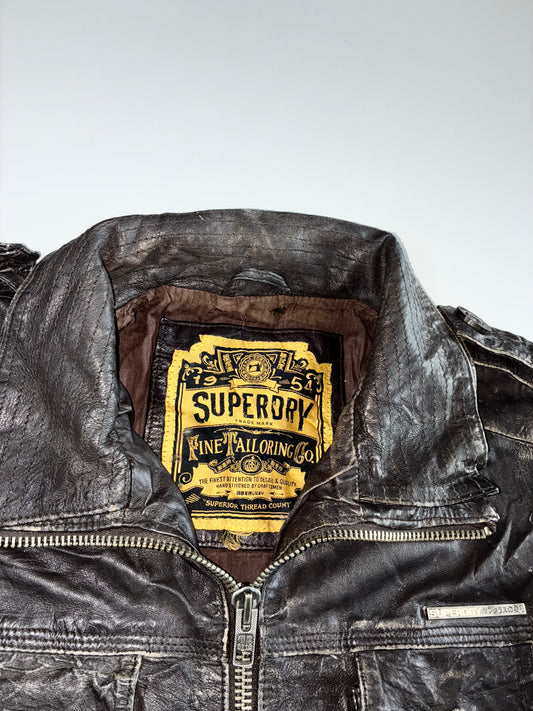 Superdry Premium Original Leather Jacket (M)