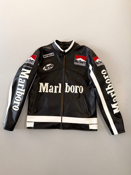 !                                                                                                                                                                                                     Marlboro Racing Jacket Original Leather Jacket (RARE) (M)