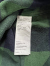 Hollister Green Buffalo Plaid Flannel Button (M)