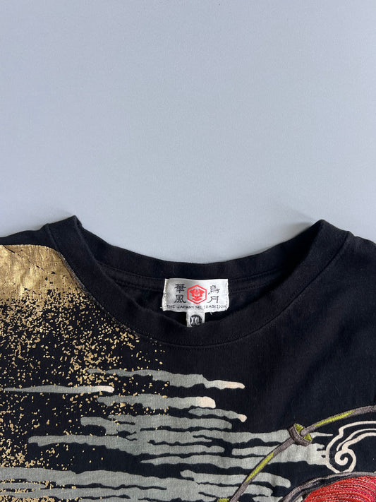 Hanafugetsu | “The Japanese Tradition” Raijin Wave Long Sleeve T-shirt (2XL)