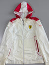 Puma Scuderia Ferrari White/Red Hooded Windbreaker Jacket Official F1 Team Merchandise (L)