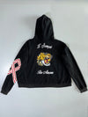 XOXO Studio Black Striped-Sleeve Hoodie (2Xl/3Xl)