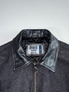 Quinze Serge Blanco Wool-Leather Varsity Jacket (XL)