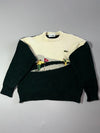 Vintage Chemise Lacoste Golf Intarsia Knit Sweater – Made in France (XS)