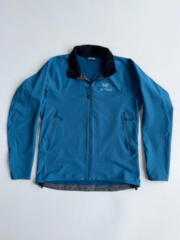 Arc’teryx Gamma Softshell water-resistant Jacket Blue Fleece Collar (L)