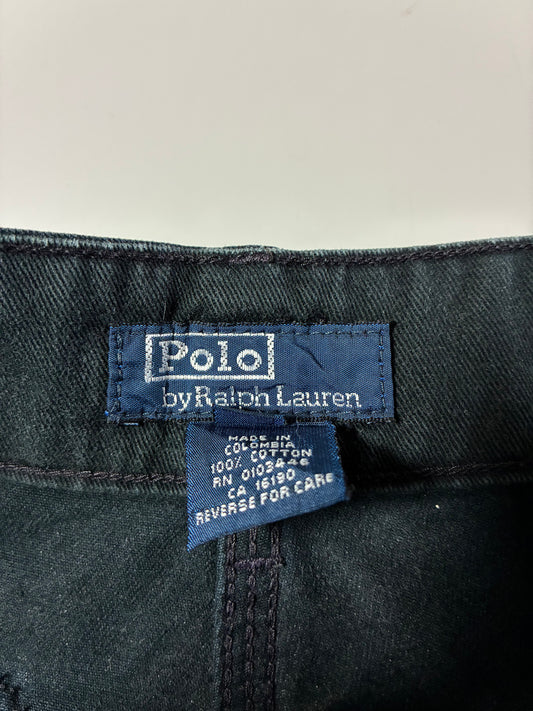 Polo by Ralph Lauren Black Cotton Baker Utility Pants (W:29) (L:41)