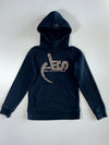 Alien Evolution Studio AES Arabic Script Leopard Print Logo Hoodie Black (S)