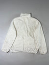 SPAO Ivory Sherpa High-Neck Full-Zip Fleece Jacket (M/L)