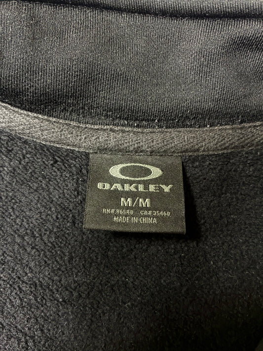 Oakley | Black Fleece-Lined Full-Zip Track Jacket (L)
