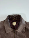 Yippie Co. Distressed Brown Suede Jacket (Xl)
