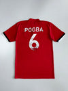 Adidas Manchester United Chevrolet Sponsor Pogba #6 Home Red Football Jersey (S)