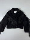 Lariat Leathers Fringe Pure Suede Leather Jacket (L)