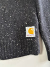 Carhartt WIP Black Speckled Anglistic Knit Sweater  (XS)