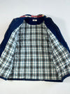 Vintage Jeno Dark Wash Patchwork Americana Denim Jacket (L)