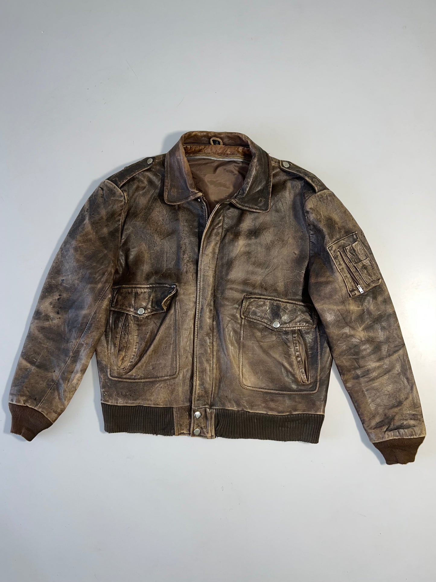 ZSuper Premium RARE Vintage original Leather Jacket (M/L)