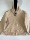 Carhartt J130 Active Jacket Sand Beige Fleece Lined Hood (XL)