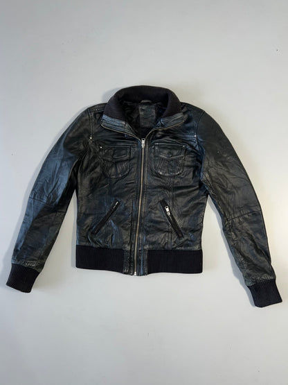 ZBershka Original Leather Jacket (XS)