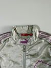 Puma Silver Metallic Zip-Up Track Jacket  (XS)